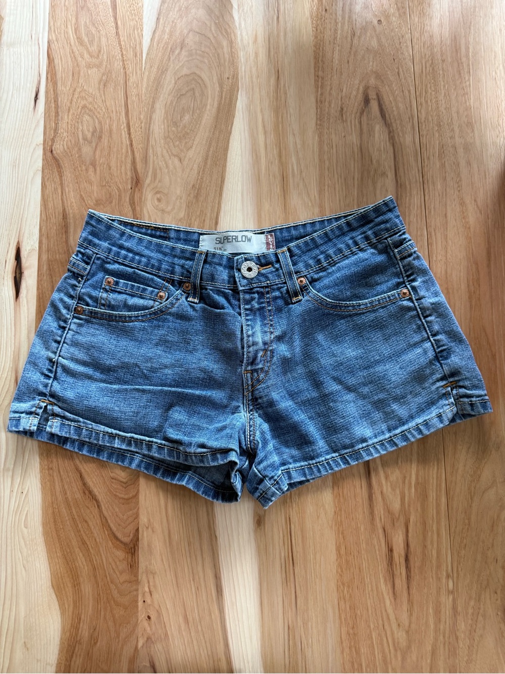 Levi's 518 Superlow Denim Shorts